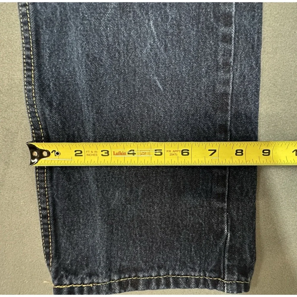 Levi's 505 Jeans Straight Leg Zip Fly Dark Blue Denim Mens Size 36x32